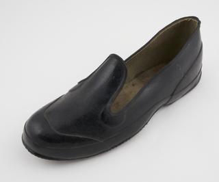 Black rubber galosh