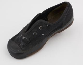 Children's black 'Seaspray' plimsoll