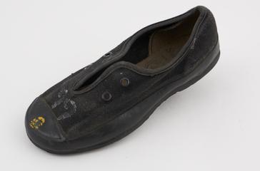 Children's black 'Seaspray' plimsoll