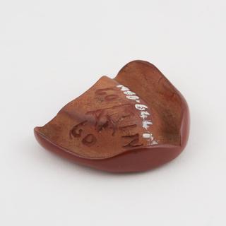 Red vulcanite denture plate
