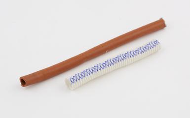 Vascular prosthesis knitted from Dacron