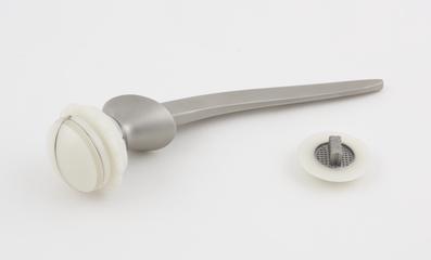 Stainless steel and ultra high molecular weight polythene hip replacement