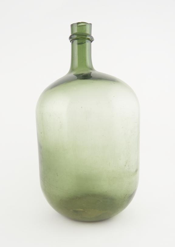 Italian glass pharmacy bottle, 18th century