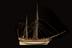 Rigged model of English Ketch-rigged sloop