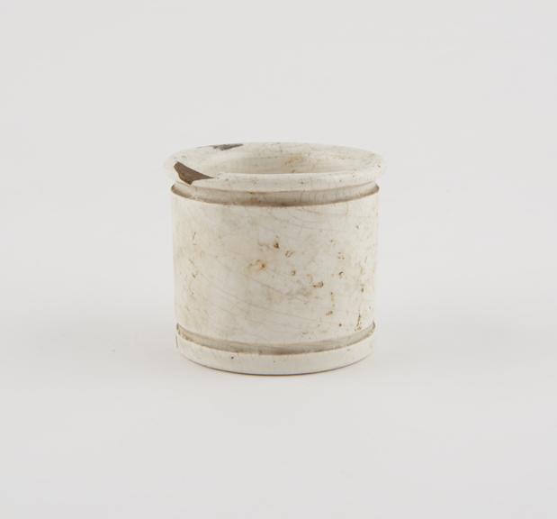 Earthenware dispensing pot, creamware, 1801-1870, English ?