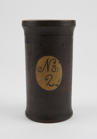 Turned wooden herb box