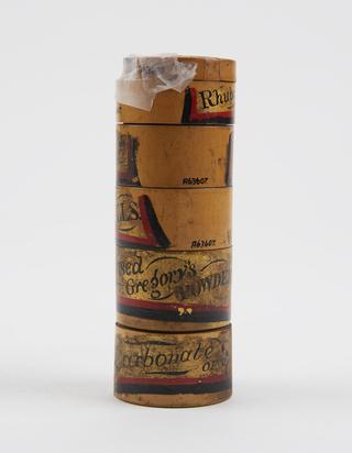 Pill box for sodium(?) carbonate pills