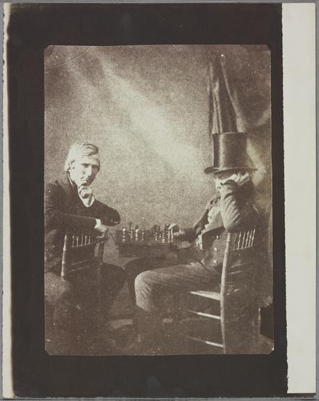 Chess players (salt print)