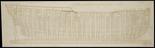 Ship plan entitled: Disposition of the Frame for the 36 Gun Ship building by Mr Barnard, River Thames