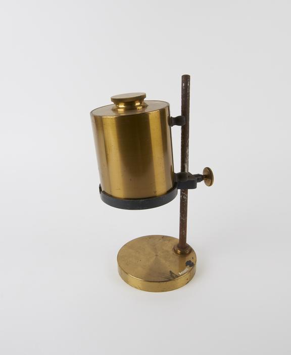 Reservoir possibly for microscope lamp, English, 1850-1900