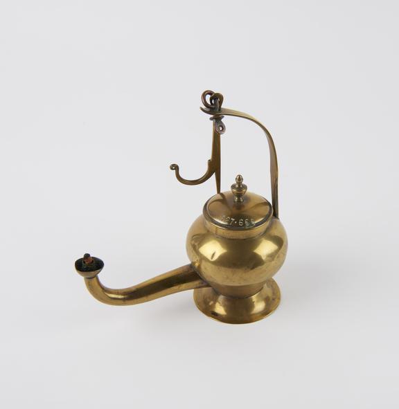 Brass stand or hang spout type lamp