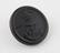 Naval button in black pressed horn with an anchor and crown on