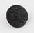 Black pressed horn button, one of a pair (see 1980-675/5)