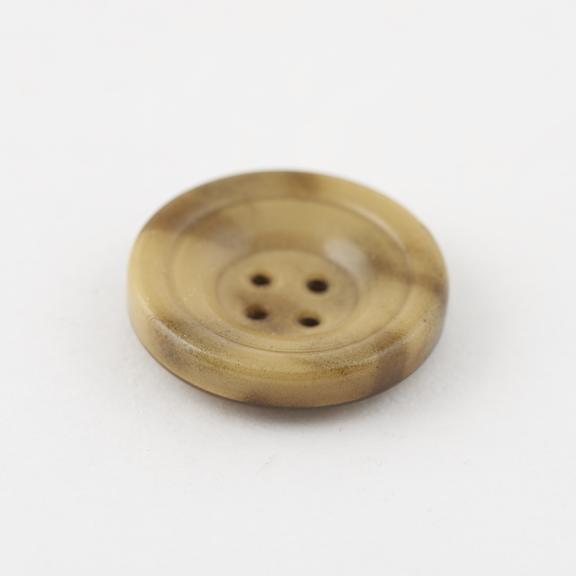 Circular cellulose nitrate covered steel button