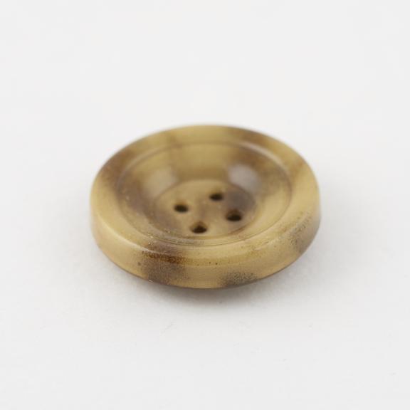 Circular cellulose nitrate covered steel button