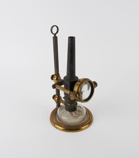 Oil lamp for microscopy, by Watson and Sons, London, 1885-1900