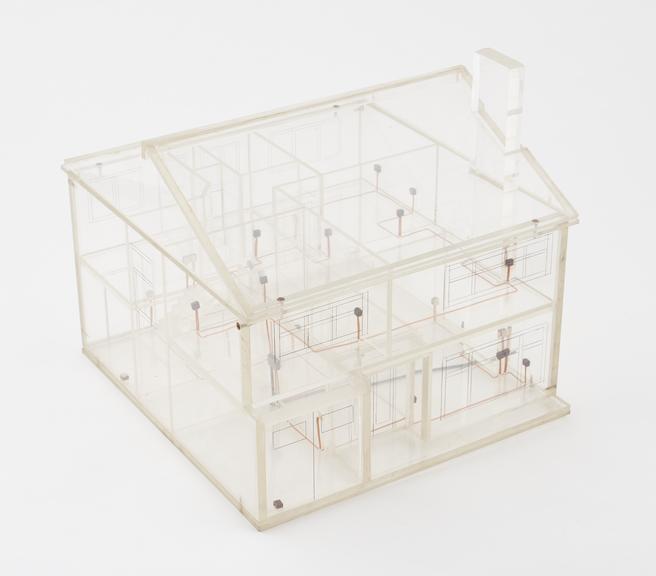 Perspex model of a house