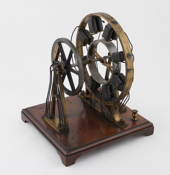 Magnetic engine by Wheatstone, eccentric ring