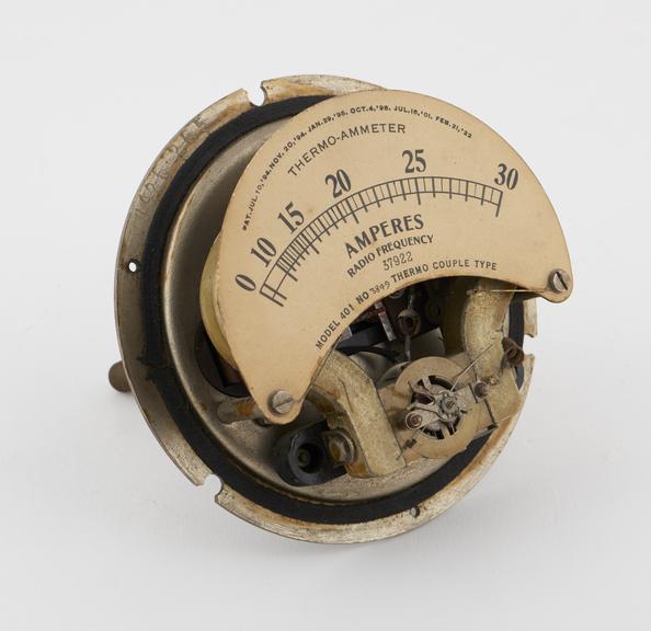 Model 401 Thermo-Ammeter, 0-30 amps Instrument no. 3849