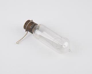 One of eighty-six early incandescent lamps. Carbonfilament lamp