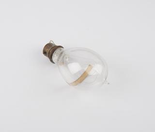 One of eighty-six early incandescent lamps. Carbon filament lamp