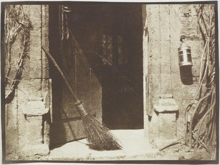 Calotype salt print entitled 'The open door'