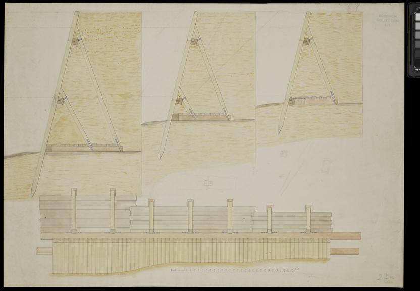 Design for a Wooden Wharf wall