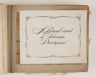 A Pictorial Record of Television Development title page
