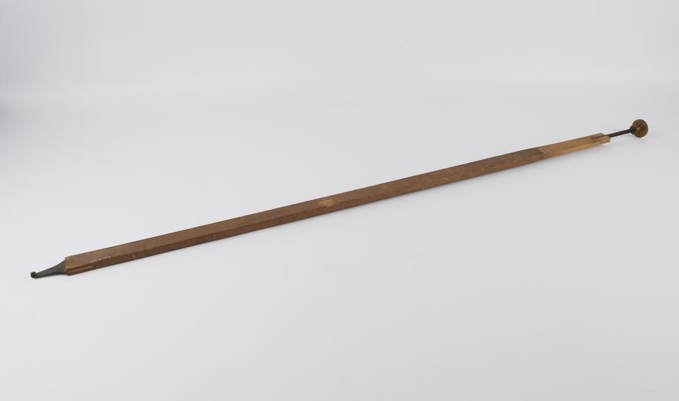 Pendulum rod for clock, forming part of Mascart's apparatus