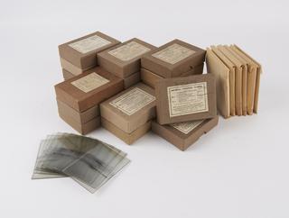 Cloud chamber glass negatives