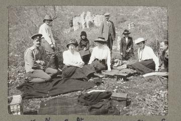 A picnic at the river Bzib about 40 versts from Gagri