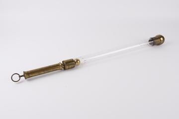 Brass vacuum pump from Gas discharge tube