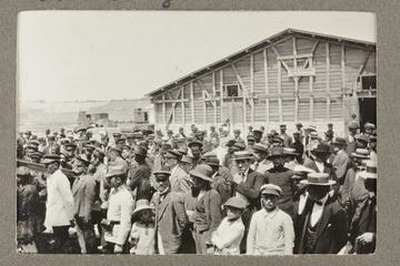 The Crowd on Shore as we arrived at Constanza