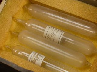 Glass tubes from H.M.S Challenger