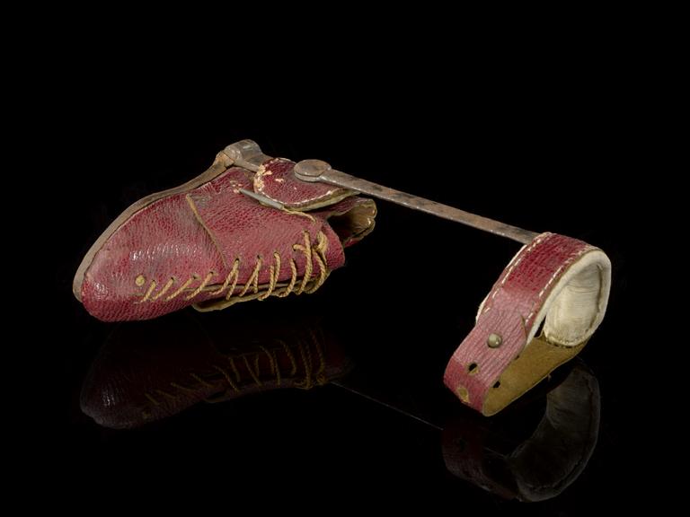 Child's orthopaedic boot, reputedly belonging to Lord Byron