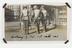 Silver gelatin photograph of three men dressed as first world