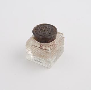 Square glass bottle