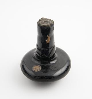 Black glass pounder, probably English, 1601-1850