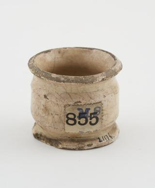 Earthenware dispensing potm tin-glazed