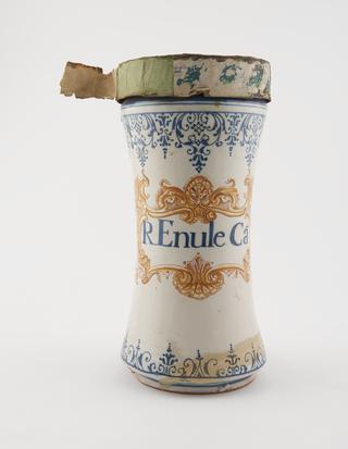 Tin-glazed earthenware albarello