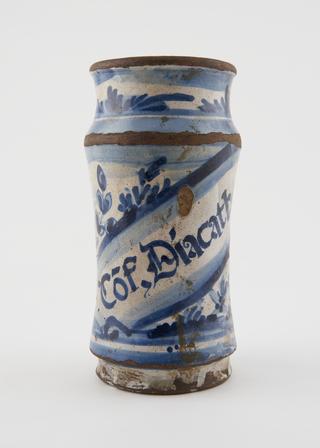 Albarello, Spanish, late 17th or 18th century