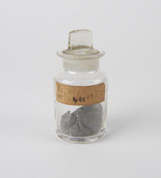 Bottle of eutectic alloy of bismuth and lead