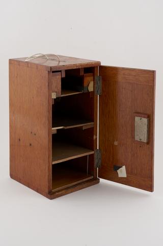 Modified microscope box, used by Horace Dall