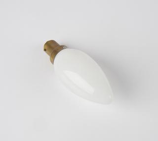 White electric lamp with bayonette cap