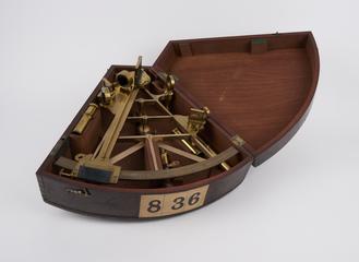 Brass framed octant.