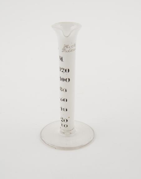 Hick's patent measuring cylinder