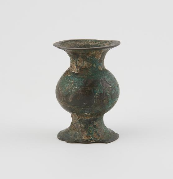 Bronze candlestick, Persian, 18th or 19th century (see note).