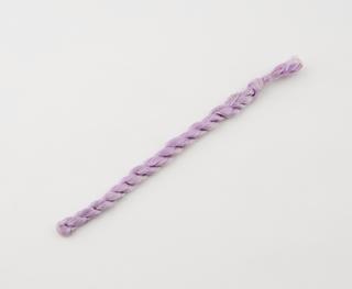 Pale mauve silk skein dyed with mauveine