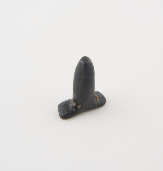 Soapstone labret, Eskimo, or Northwest Coast Indian, 1851-1900