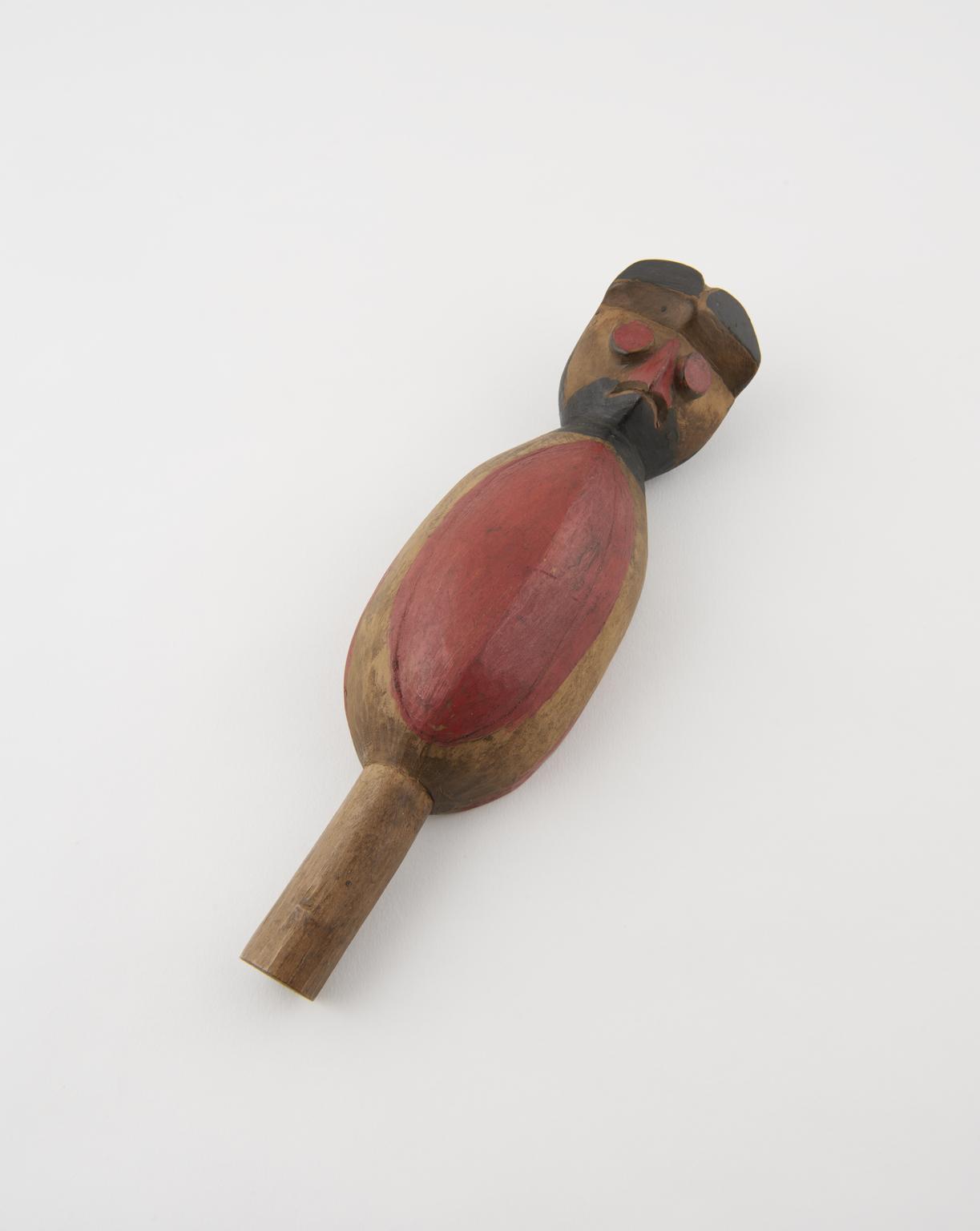 Cardinal Rattle Ceremonial dancing rattle | Science Museum Group Collection